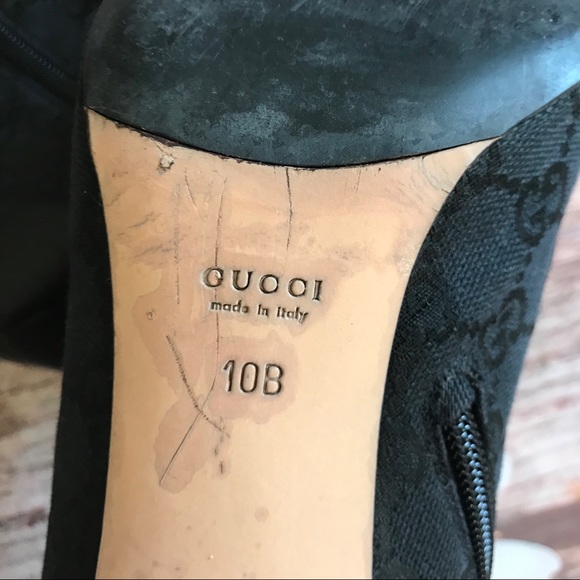 Gucci Signature Pointed Toe Ankle Boots - Picture 7 of 10